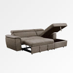 Connor 2-Piece Sleeper Sectional (Grey)