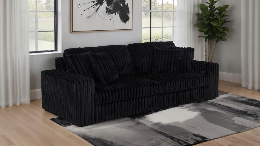 Jacana Power Chaise Sofa BLACK