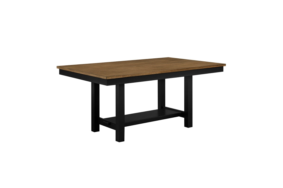 6022 New Collection 6pcs Dining Set BLACK/BROWN