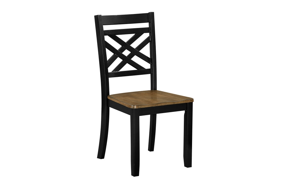 6022 New Collection 6pcs Dining Set BLACK/BROWN