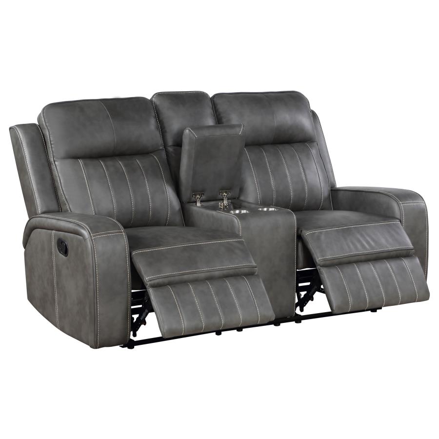 Raelynn Reclining Loveseat GREY