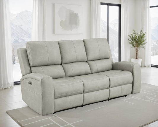 Brickson Triple Power Reclining Sofa GREY