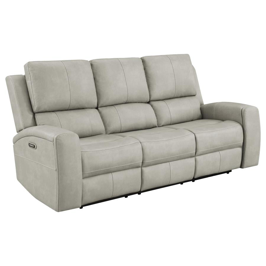 Brickson Triple Power Reclining Sofa GREY