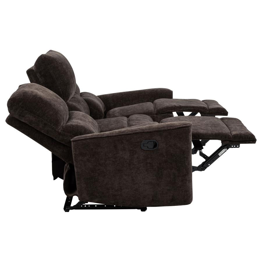 Navarro Reclining Sofa DARK BROWN