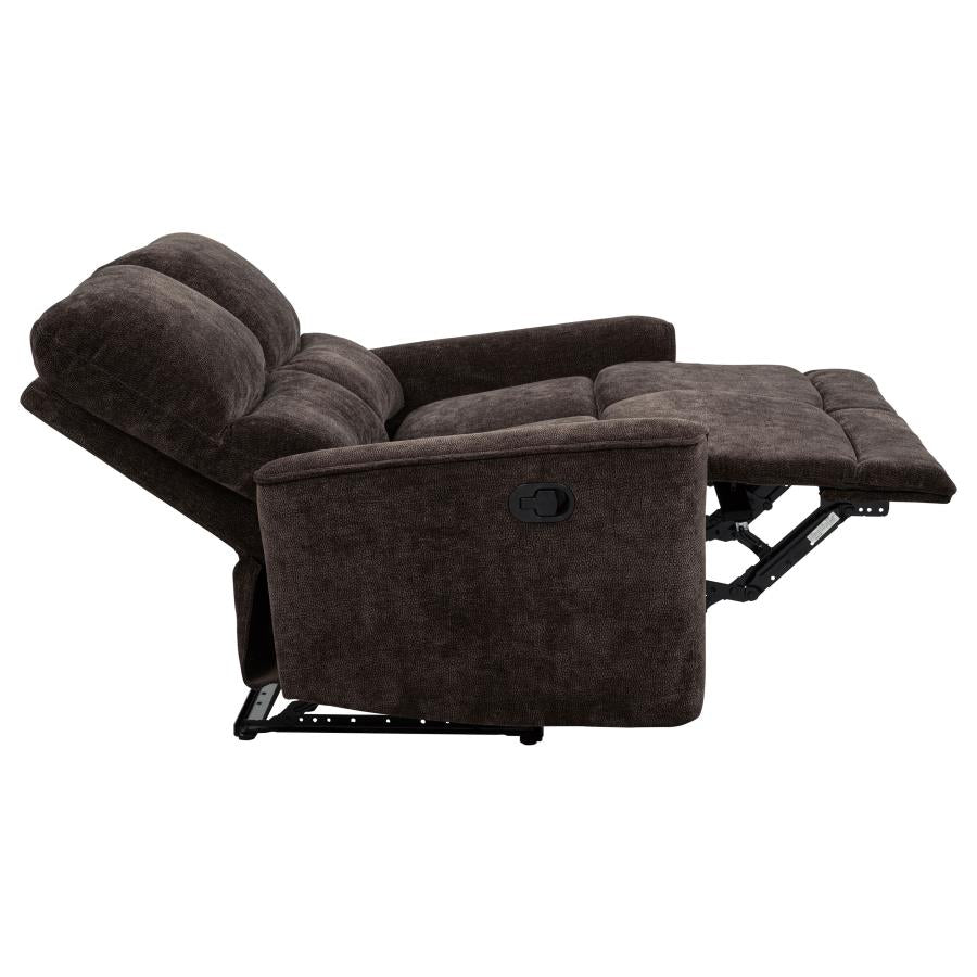 Navarro Reclining Loveseat DARK BROWN