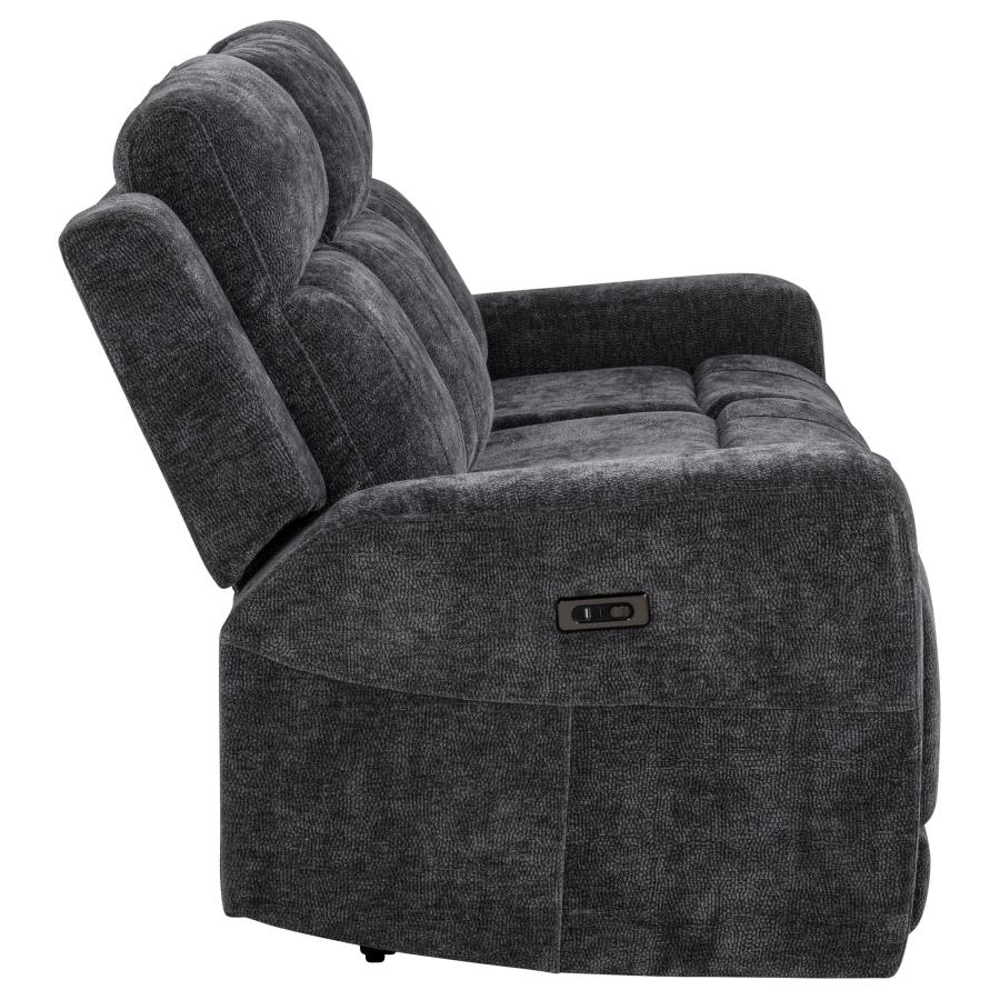 Kennett Power Reclining Sofa DARK GREY