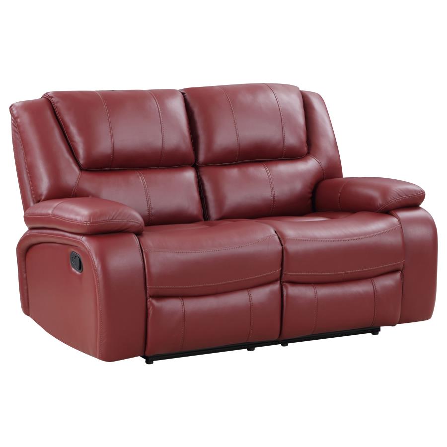 Camilla Reclining Loveseat RED