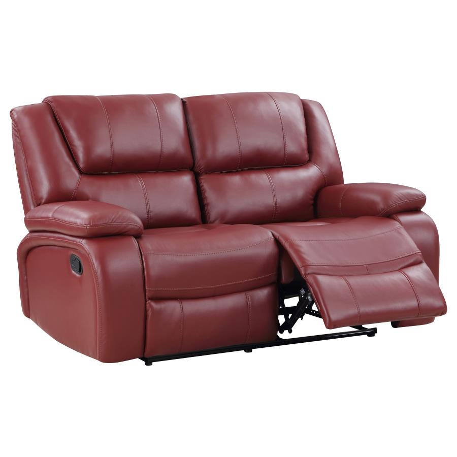 Camilla Reclining Loveseat RED