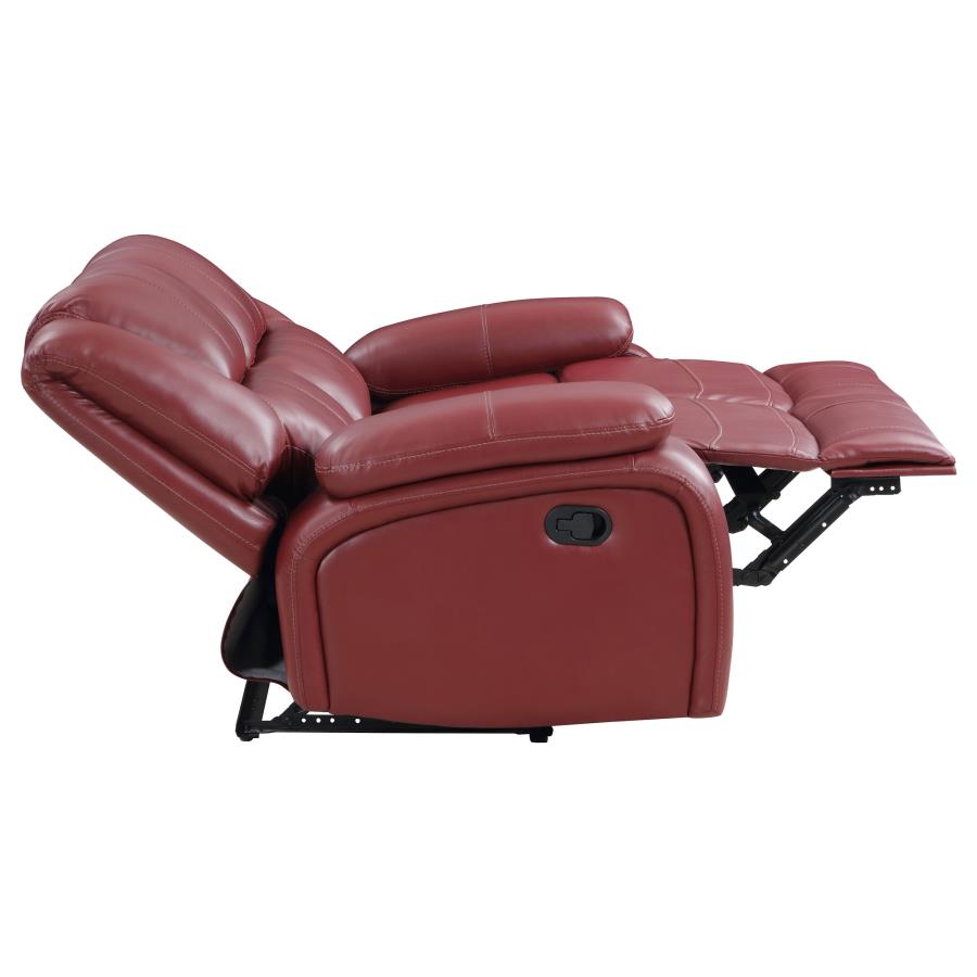 Camilla Reclining Loveseat RED