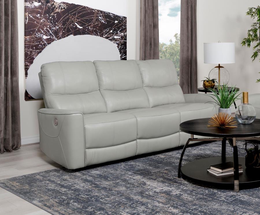 Greenfield Power Reclining Sofa DOVE GREY