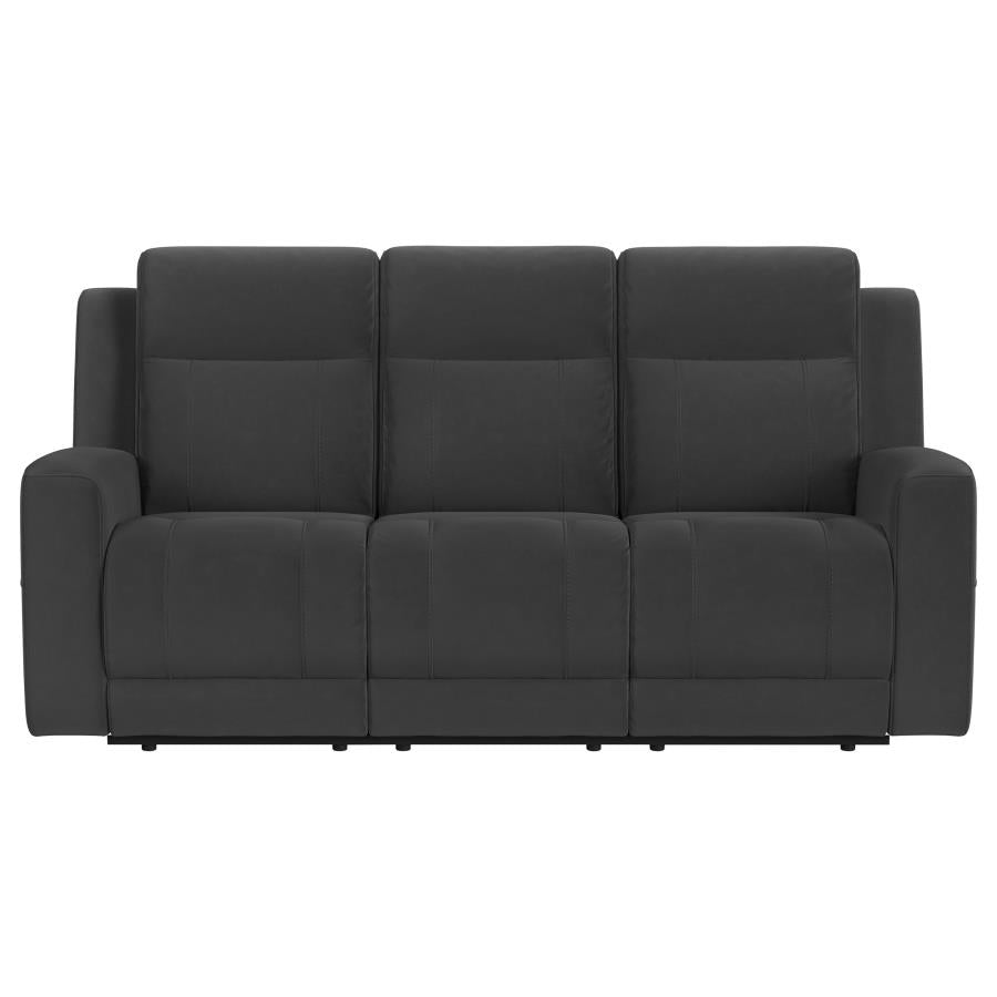 Brentwood Reclining Sofa DARK CHARCOAL