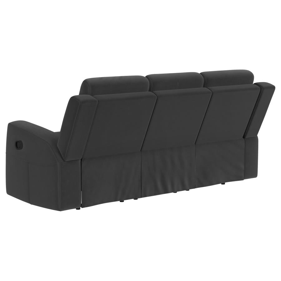 Brentwood Reclining Sofa DARK CHARCOAL