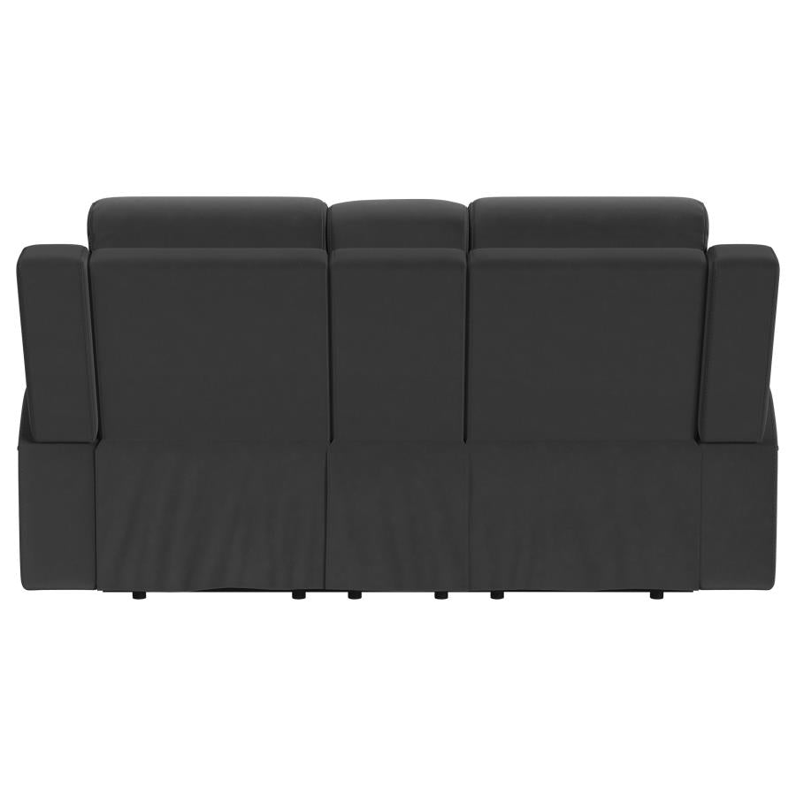 Brentwood Reclining Loveseat DARK CHARCOAL