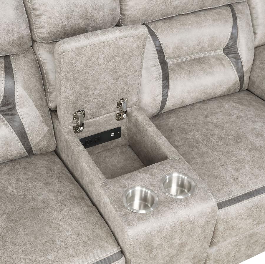 Greer Reclining Loveseat TAUPE