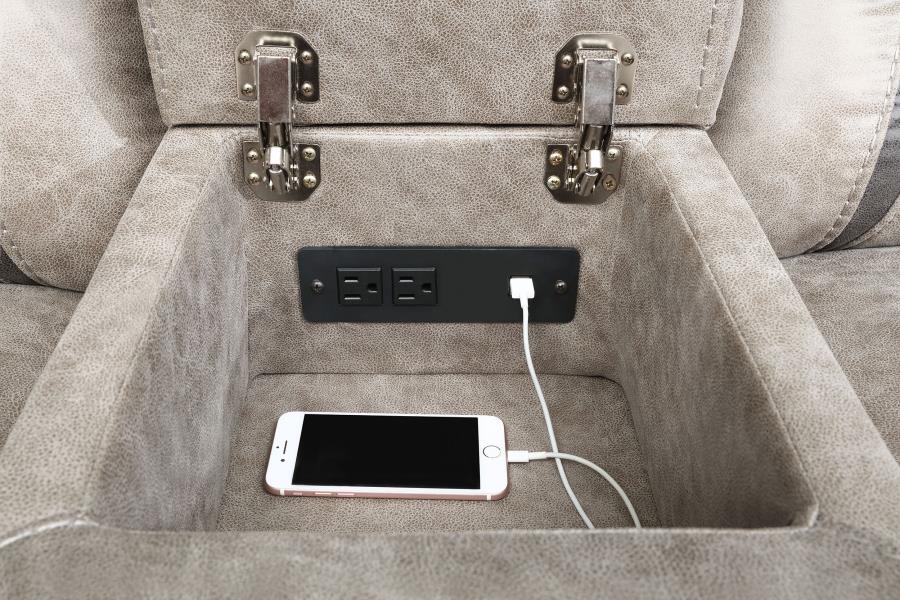 Greer Reclining Loveseat TAUPE