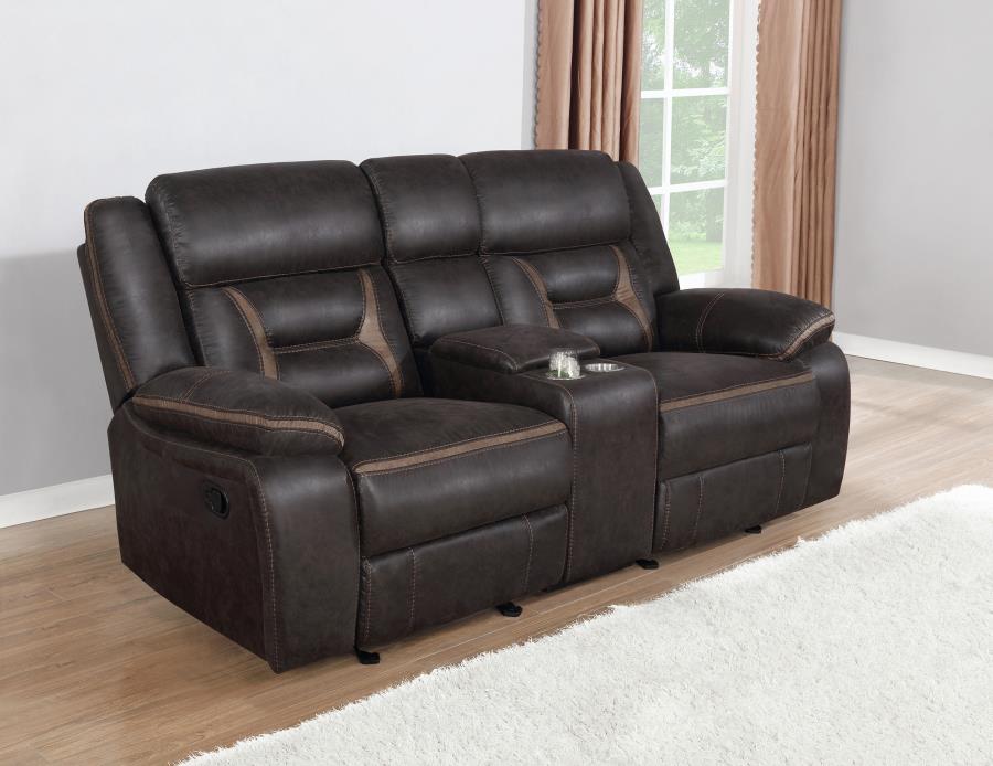 Greer Reclining Loveseat BROWN