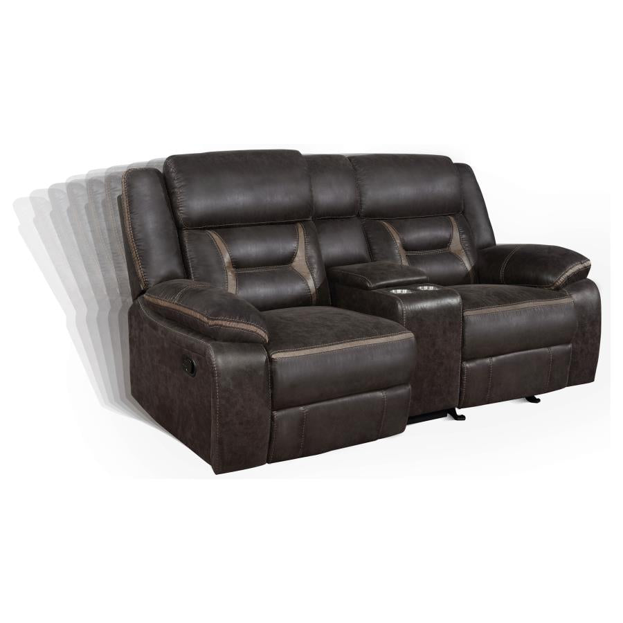 Greer Reclining Loveseat BROWN