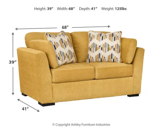 Keerwick Loveseat SUNFLOWER