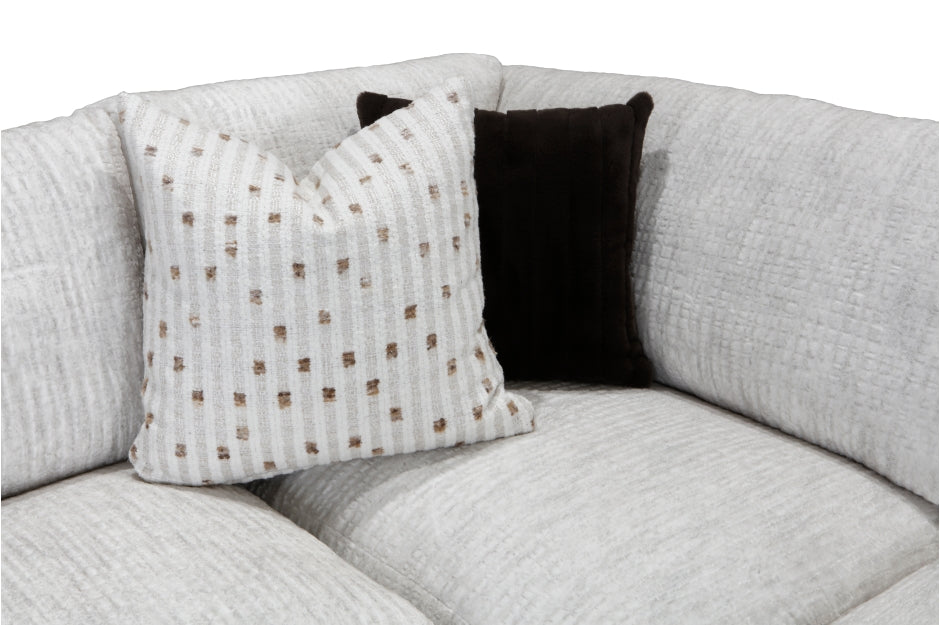 Solace 3pcs Sectional LEFT OR RIGHT CHAISE- GREY