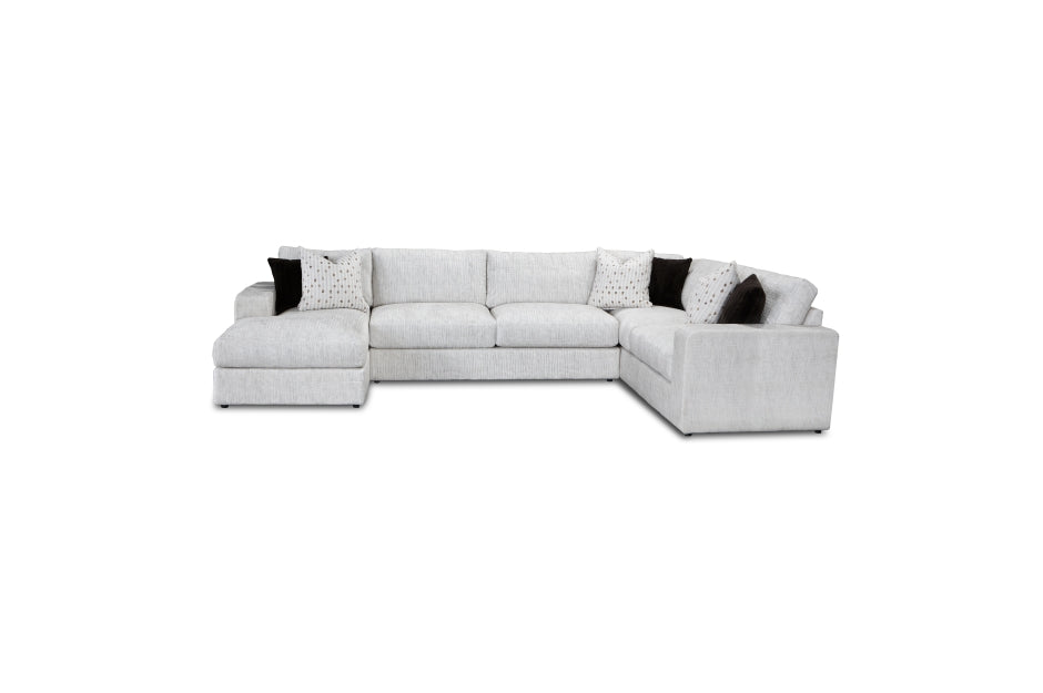Solace 3pcs Sectional LEFT OR RIGHT CHAISE- GREY