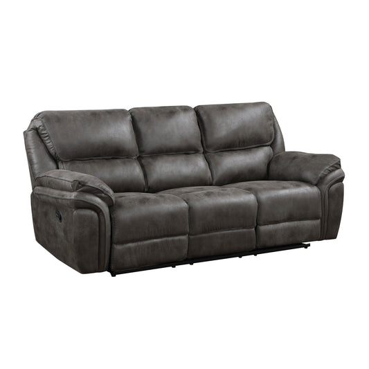 Proctor Reclining Sofa GREY MICROFIBER