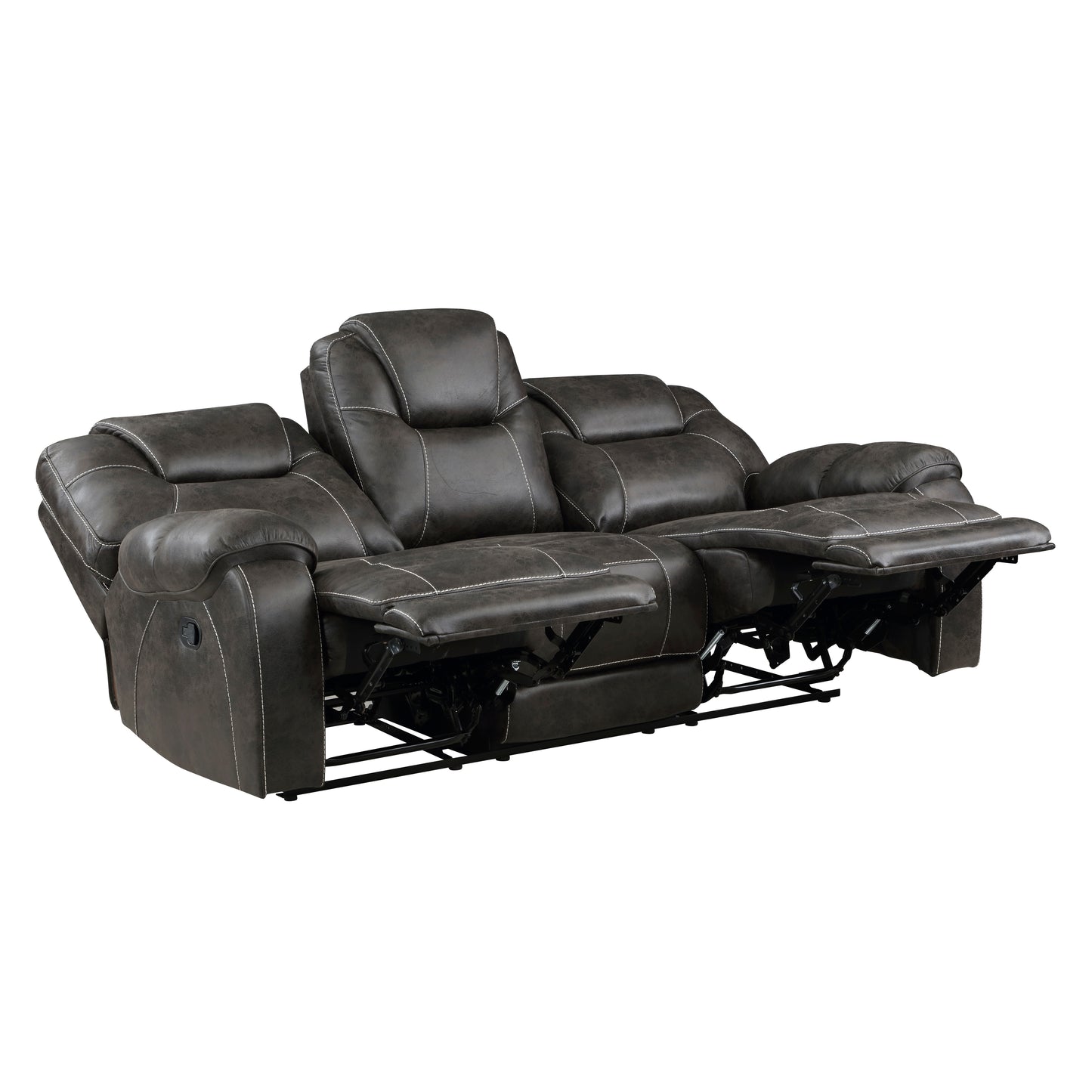 Gainesville Reclining Sofa CHOCOLATE MICROFIBER