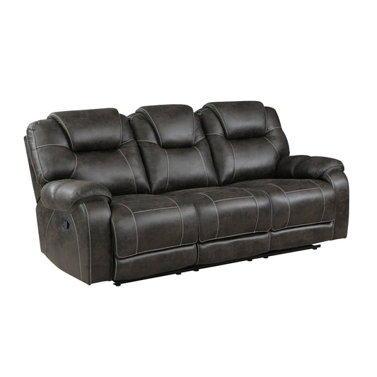 Gainesville Reclining Sofa CHOCOLATE MICROFIBER