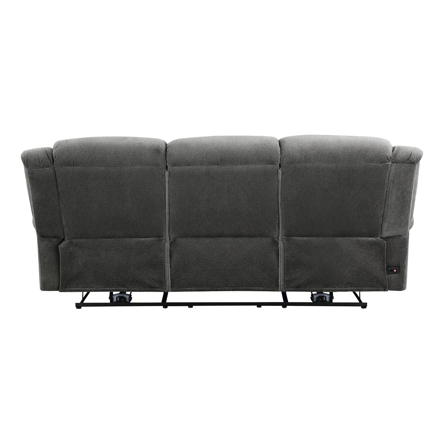 Brennen Power Reclining Sofa CHARCOAL MICROFIBER