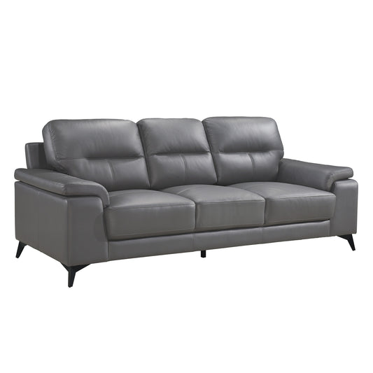 Mischa Sofa DARK GREY LEATHER