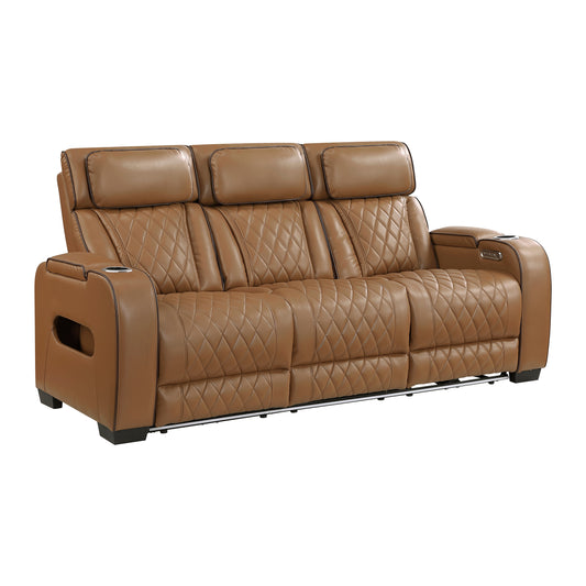 Fairway Power Reclining Sofa BROWN VINLY