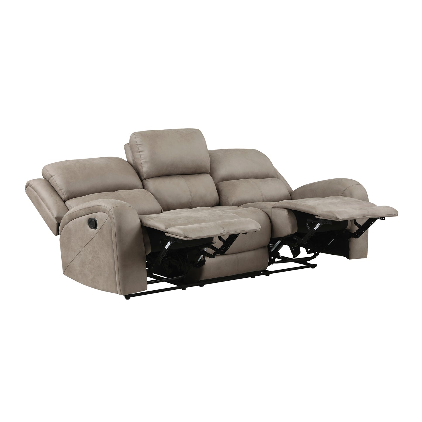Pagosa Reclining Sofa BROWN MICROFIBER