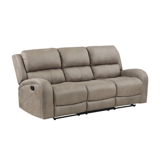 Pagosa Reclining Sofa BROWN MICROFIBER