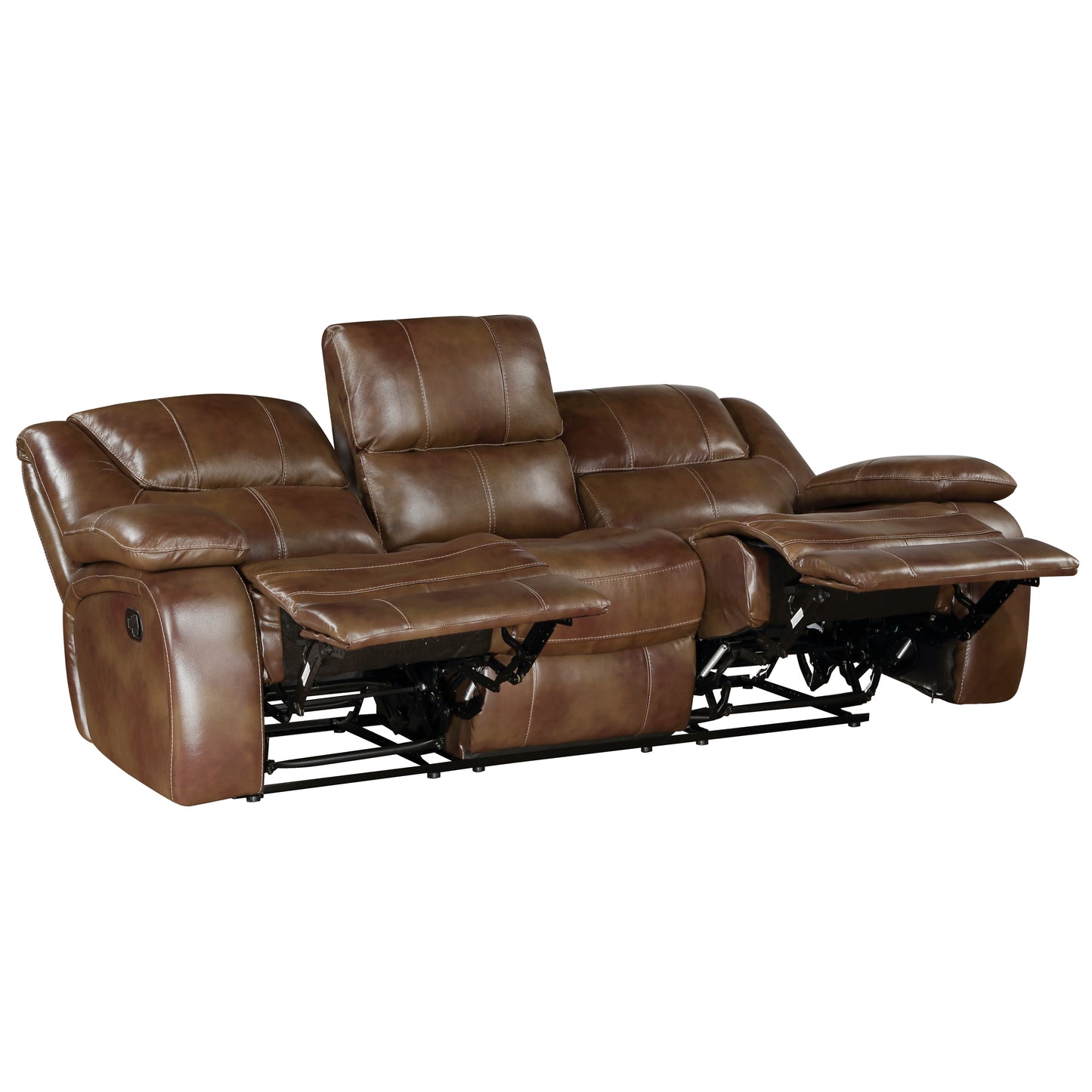 Ellicott Reclining Sofa BROWN LEATHER