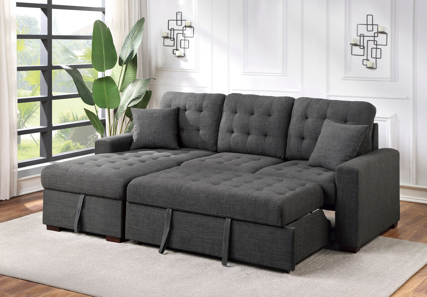 McCafferty Sleeper Sectional DARK GREY
