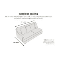 Gardiner Sofa Reversible Chaise PEWTER