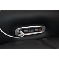 5Z-Comfort PWR REC Leather Sofa with ADJ Headrest ONYX