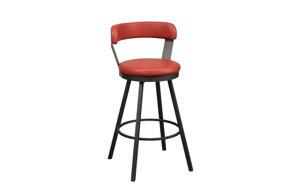 Appert 7pcs Counter Set RED STOOLS