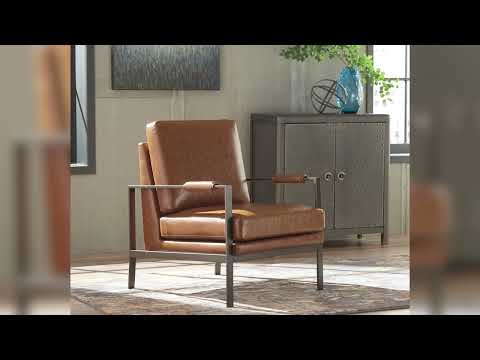 Peacemaker Accent Vinyl Chair BROWN
