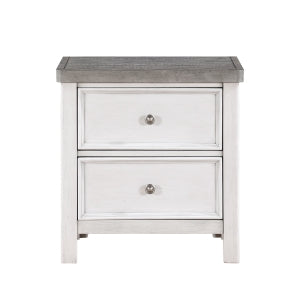 Ambrose Night Stand ANTIQUE WHITE/GREY