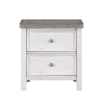 Ambrose Night Stand ANTIQUE WHITE/GREY