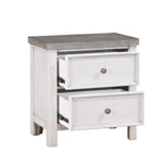 Ambrose Night Stand ANTIQUE WHITE/GREY