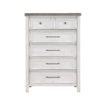 Ambrose 5 Drawer Chest ANTIQUE WHITE/ ANTIQUE GREY