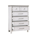Ambrose 5 Drawer Chest ANTIQUE WHITE/ ANTIQUE GREY