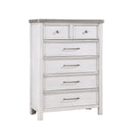 Ambrose 5 Drawer Chest ANTIQUE WHITE/ ANTIQUE GREY