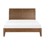 Evans Queen Platform Bed LITE BROWN