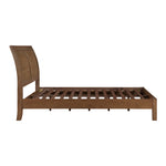 Evans Queen Platform Bed LITE BROWN