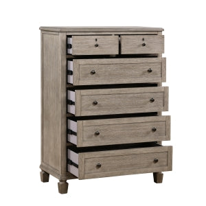 Marceline 5 Drawer Chest GREY OAK