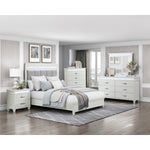 Kidman Queen Platform Bed W/LED WHITE