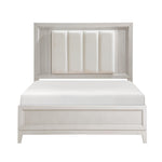 Florence Queen Bed W/LED ANTIQUE WHITE