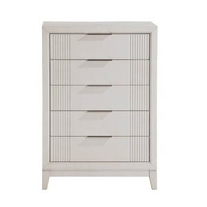 Florence 5 Drawer Chest ANTIQUE WHITE